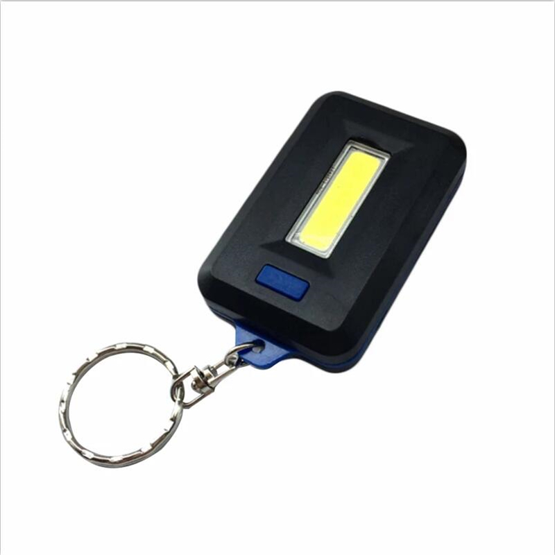 Mini LED Flashlight Keychain Portable Keyring Light Torch Key Chain 3 Modes Emergency Camping Lamp Backpack Light