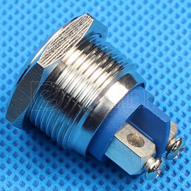 16mm Round NO Stainless steel waterproof 125vac push button switch