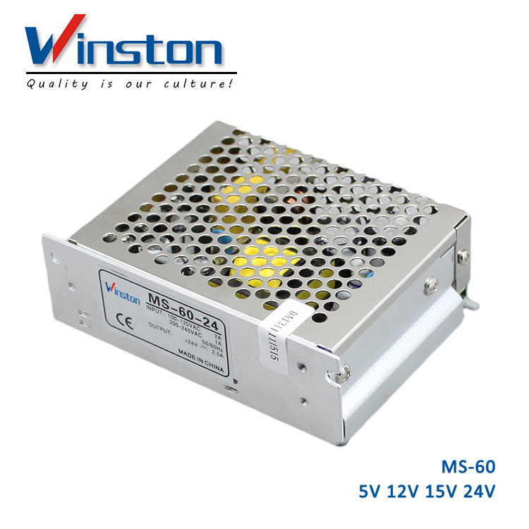 MS-60 Single Output 60W 5V 12V 15V 24V Switch Mode Power Supply