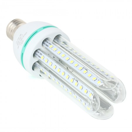 E27 16W 962835 SMD 1280LM 6000-6500K LED White Light 3U U-shaped Saving Lamp (AC 86-265V)