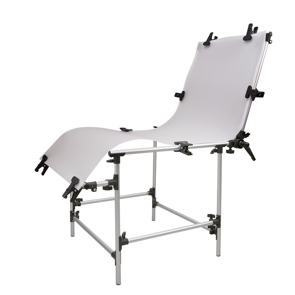 60*130cm Photography Photo Studio Shooting Table Aluminum Alloy Frame Specialty Shooting Table for Still Life Product Shooting