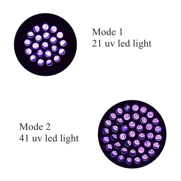 Aluminum alloy dry battery 2 modes 395nm uv led lamp led flashlight