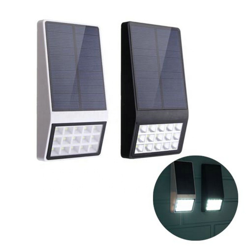 15 LED  Outdoor waterproof Microwave Induction solar sensor led wall light