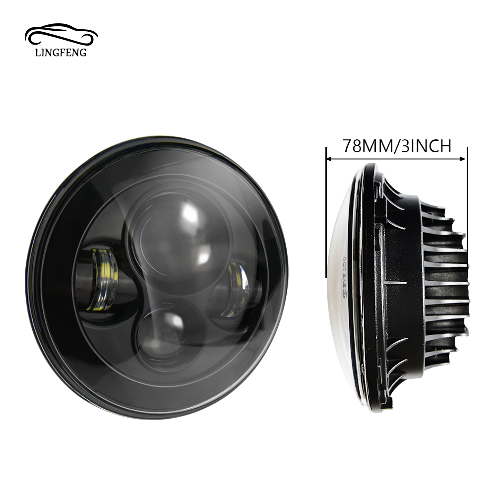 Wholesale led headlight 7 inch led headlight fog light motorcycle head  led headlight