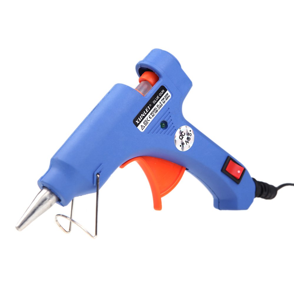 XL-E20 High Temp Heater Melt Hot Glue Gun 20W Hand with 50 Glue Sticks Graft Repair Tool Heat Gun