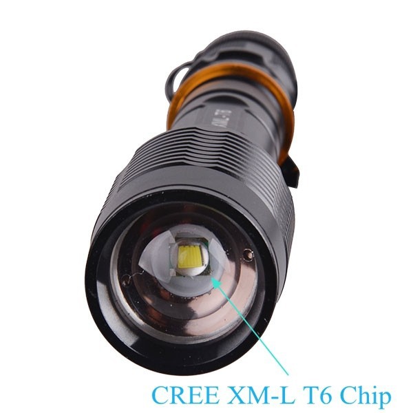 TP-1824 18650 Powered XML LED Police LED Flashlight