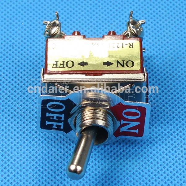 12MM 15A 250V DPST ON-OFF 2 Position KN3 4 Pin Toggle Switch