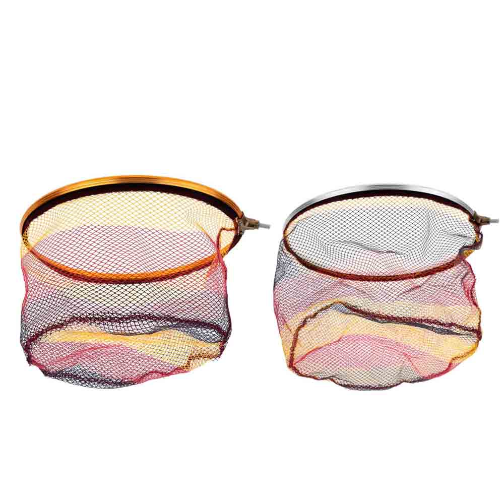 30cm / 35cm Circle Fishing Landing Net Head Aluminum Alloy Frame Small Mesh Fishing Net Fishing Tackle Tools