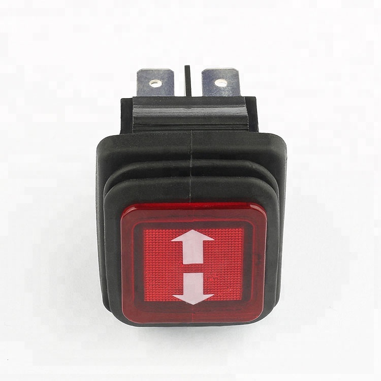 KCD2 factory price waterproof led DPTT 3 position rocker switch 16a 250v ac 25t85 1e4 pti t125 r11