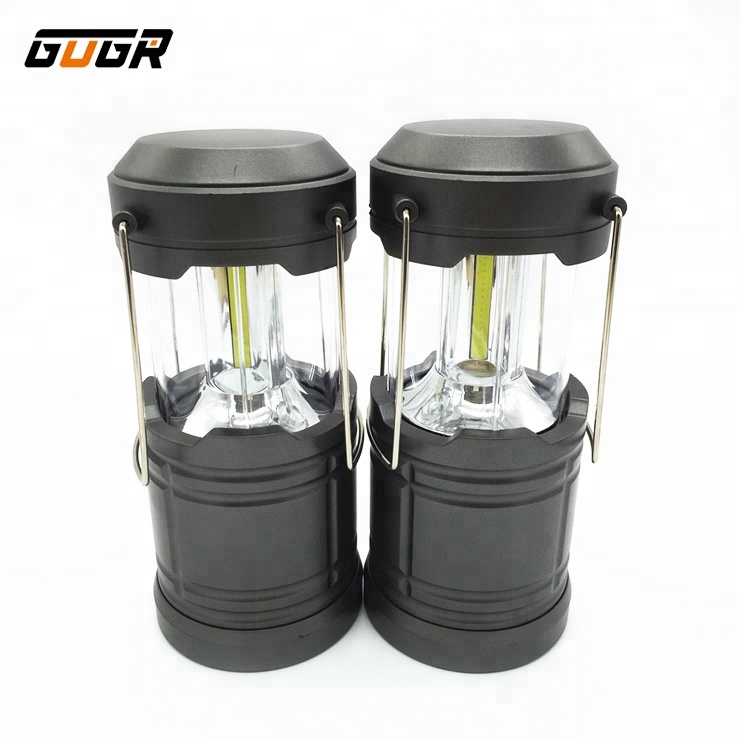 Manufacturer 400Lumen 3AA Dry Battery Magnetic Camping Lantern With Hook