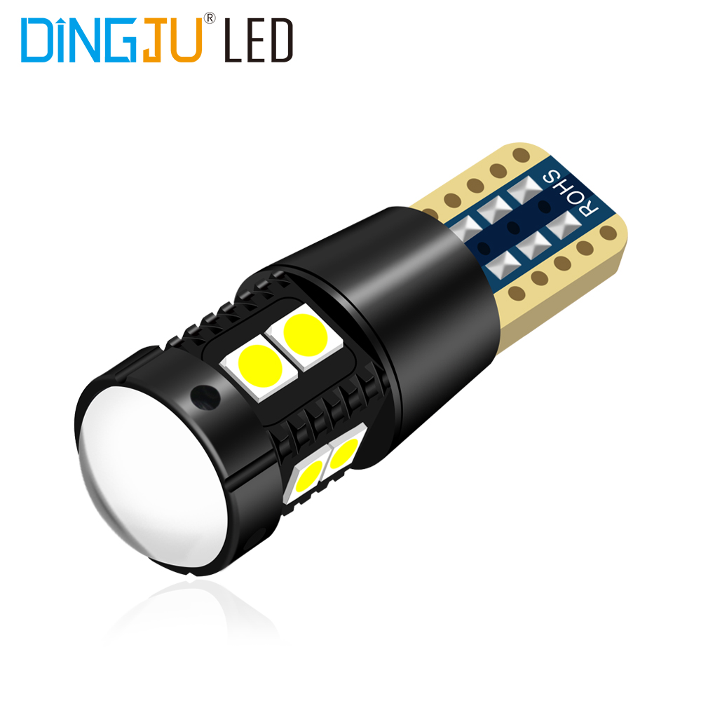 Hot selling t10 10smd 3030 led 12-24v 217lm auto bulb canbus interior instrument lights wedge lamp new original gold supplier