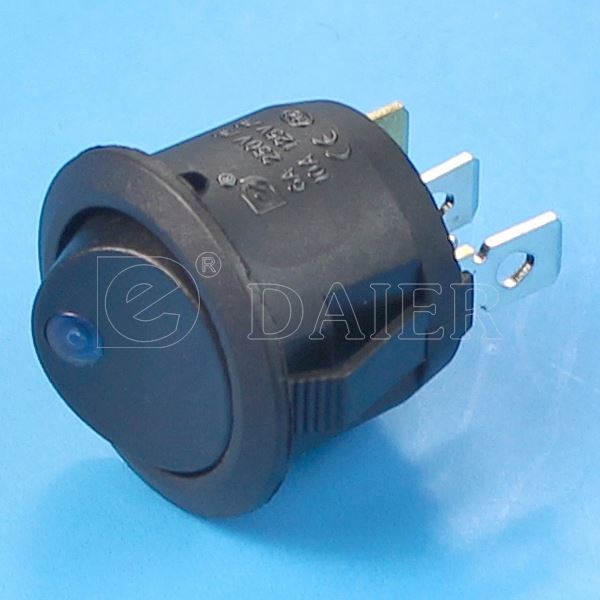 10A 125VAC SPST ON OFF 3PIN 24V Illuminated Rocker Switch