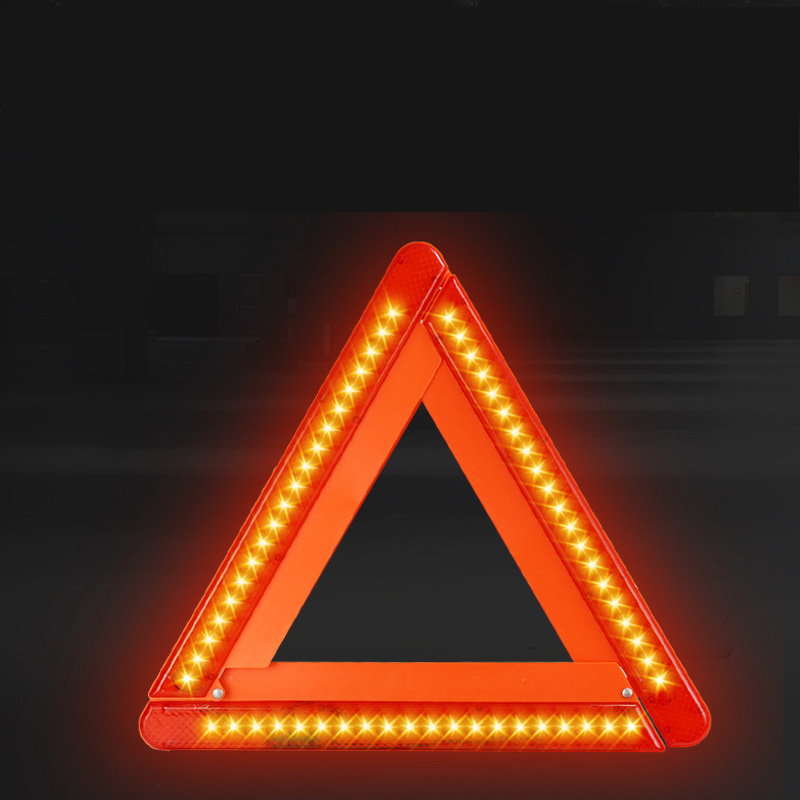 best price safety car sign led warning red cone light traffic triangle