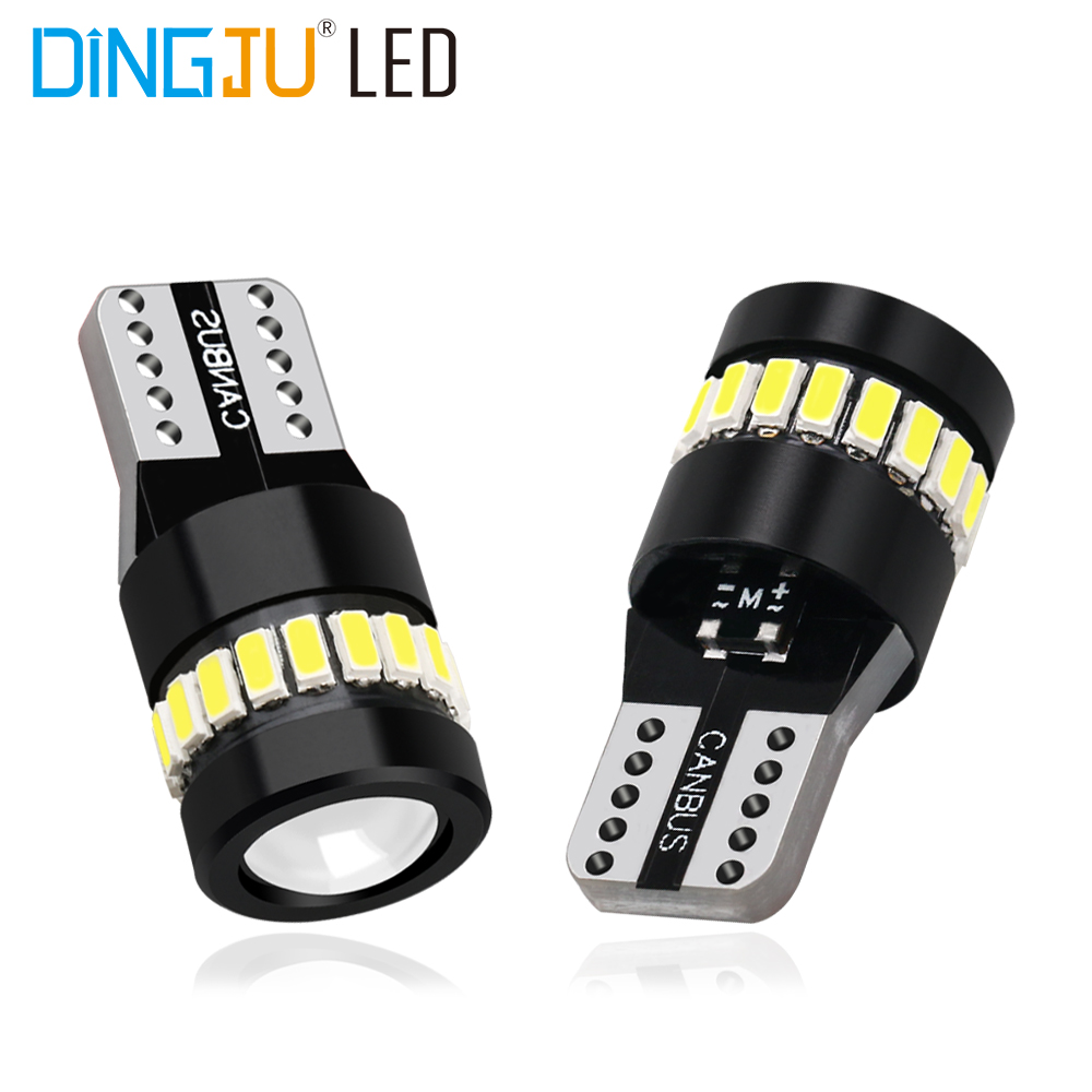 Factory Direct Led W5w T10 18smd 3014 1smd 3030 Car License Plate Light Auto Led Bulb 12v 194lm Spare Parts For Sale