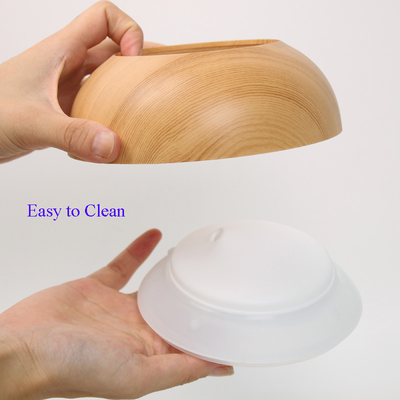 200ml Light Wood Grain Creative Design Ultrasonic Humidifier Aroma Diffuser for Essential Oil