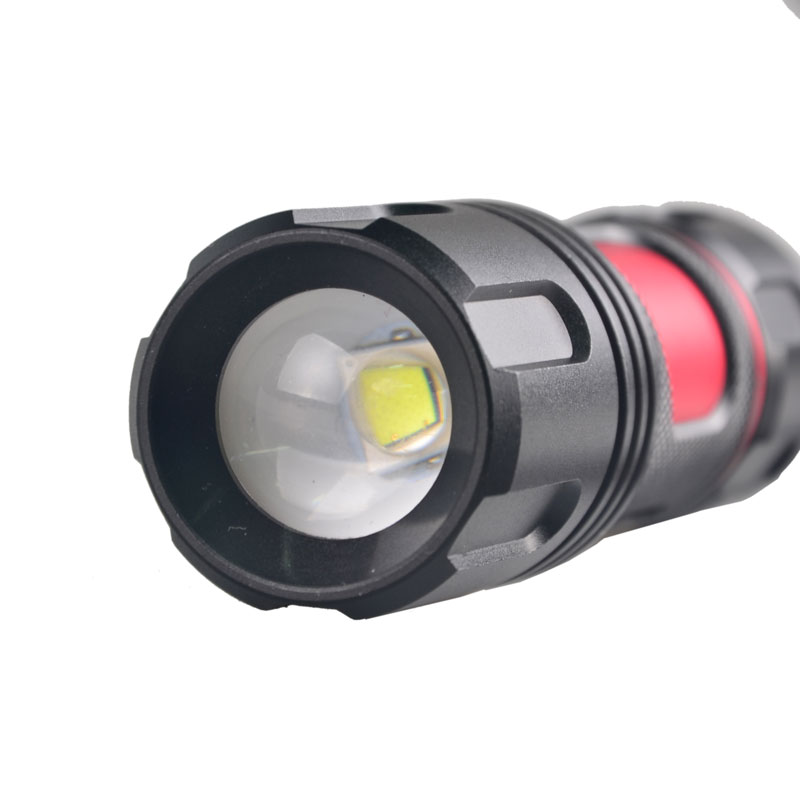 New Design 10W High Power Zoomable Flashlight Super Bright LED Flashlight Torch