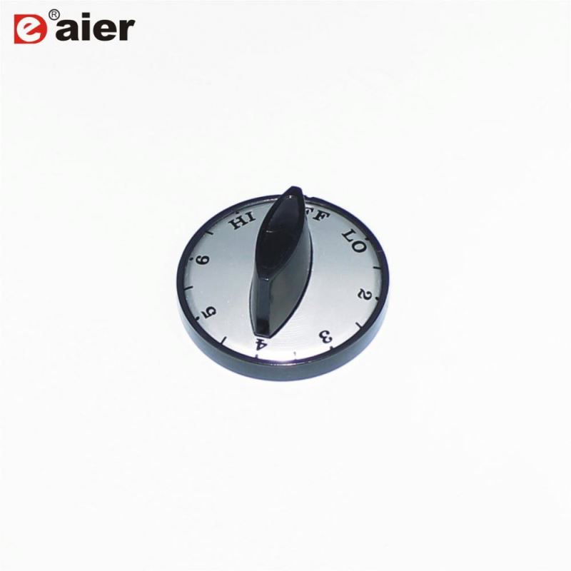 Black Universal Range Stove Control Knob HI OFF LO Electron Oven Knobs