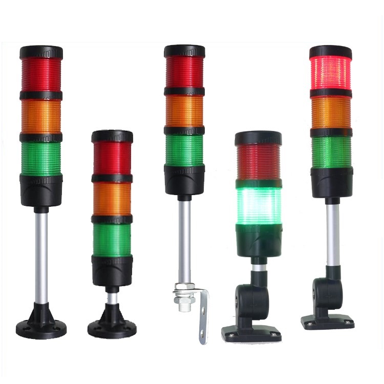 LED Beacon Light For Machinery M4 Tri Color With Buzzer Flash CE