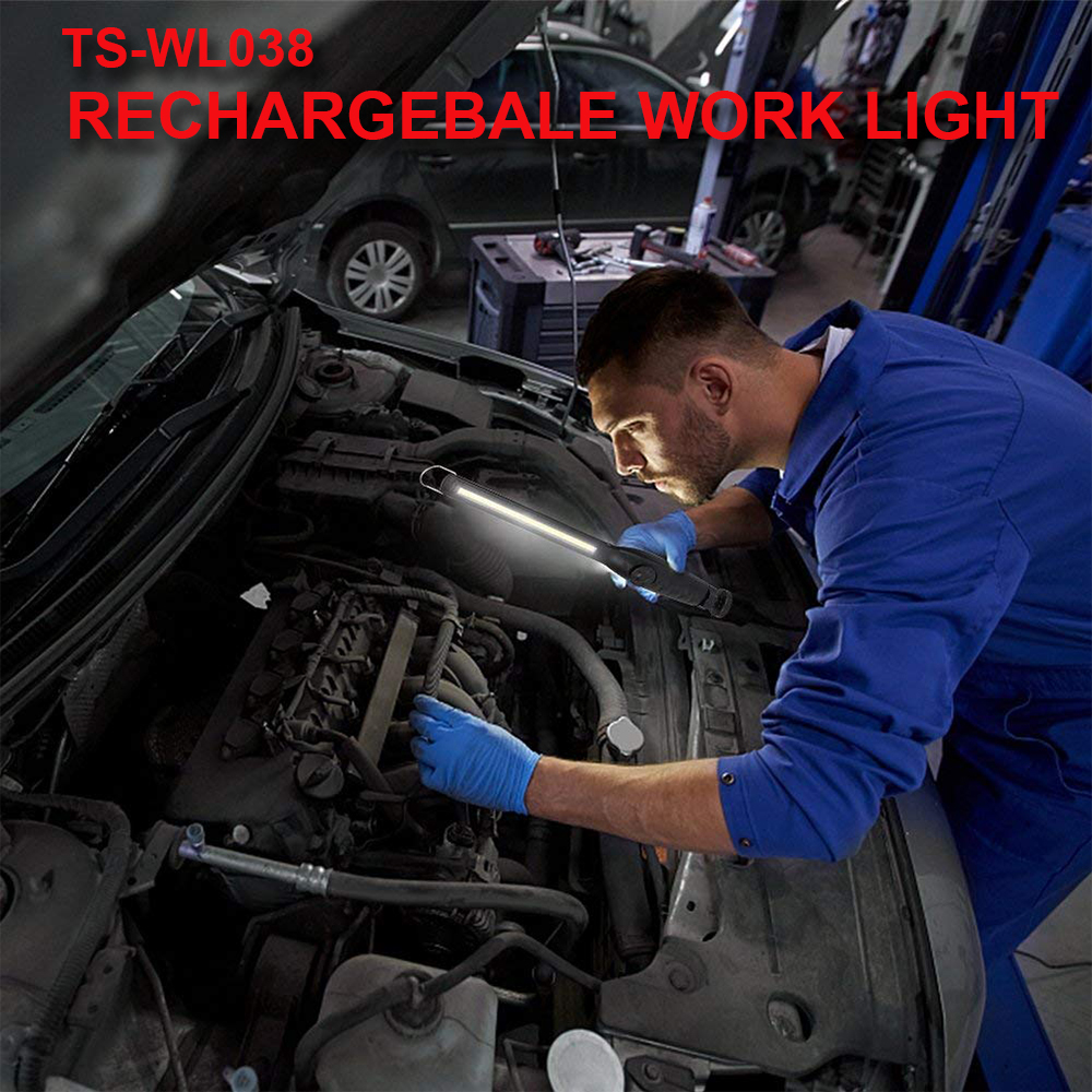 Best price 5 W inspection lamp rechargeable portable magnetic COB LED work lamp for car repair