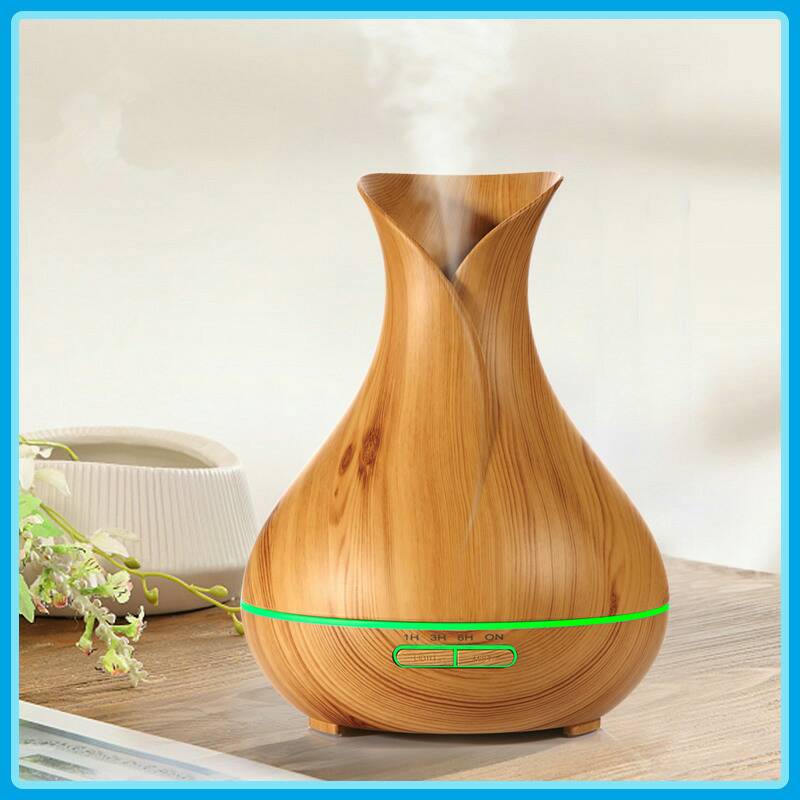 Hidly wooden spray mist electric aroma essential oil diffuser ultrasonic air humidifier