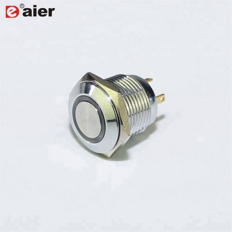 Electronic cigarette push button