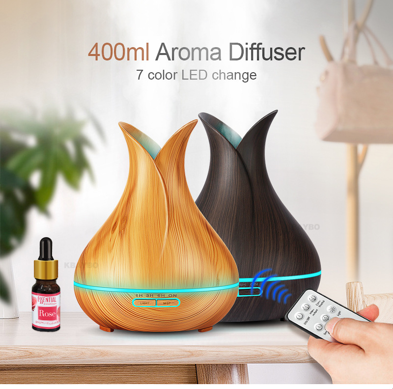 Healthy Living Gift Idea Oils Diffuser,Super High Aroma Output, FREE Cleaning Kit Dark Wood Diffuser