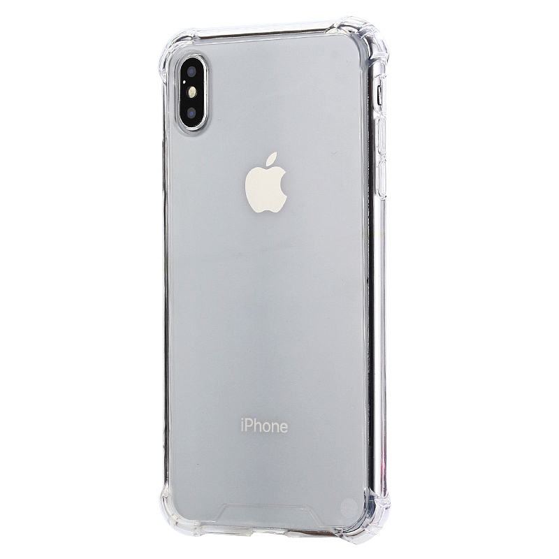 Crystal Clear Reinforced Corners TPU Bumper Phone Case for iPhone XS Max , Rugged Hybrid Transparent Cover Case for iPhone XS