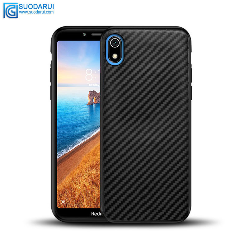 OEM Back Cover for Redmi 7A Phone PC+TPU+Leather case Factory supplier