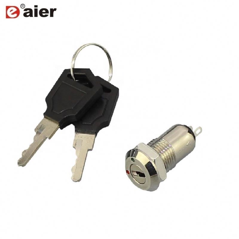 KS-01-101 12mm two position metal key switches