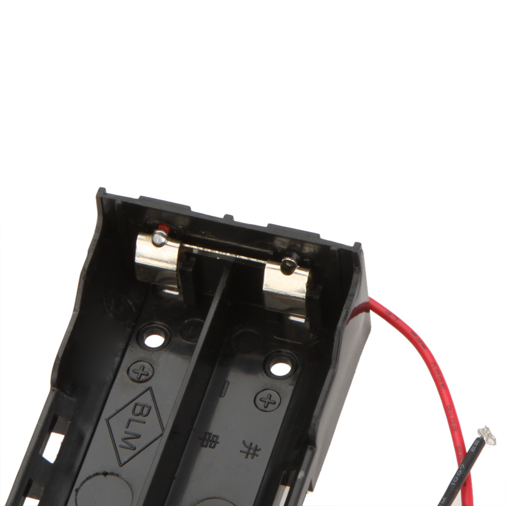 Battery Holder 2Pcs Battery Storage Case Box Holder for 2 * 18650 Parallel Lithium Battery