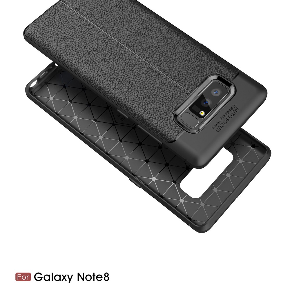 2017 New Design Carbon Fiber Lichee Pattern For Samsung Galaxy Note 8 Soft TPU Case For Samsung Galaxy Note 8