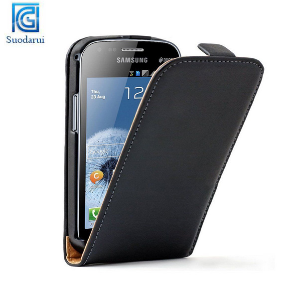 ULTRA SLIM Leather Phone Accessory Cover Case For Samsung Galaxy S Duos 2 GT-S7582