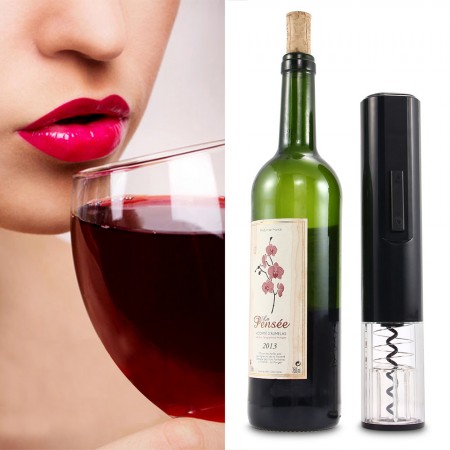 Electric Automatic Wine Bottle Opener Corkscrew Cork Cordless with Foil Cutter