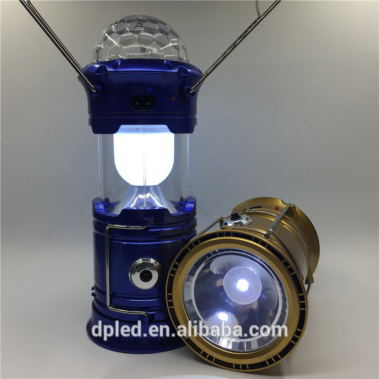 Rechargeable camping lantern with party light SH-5801