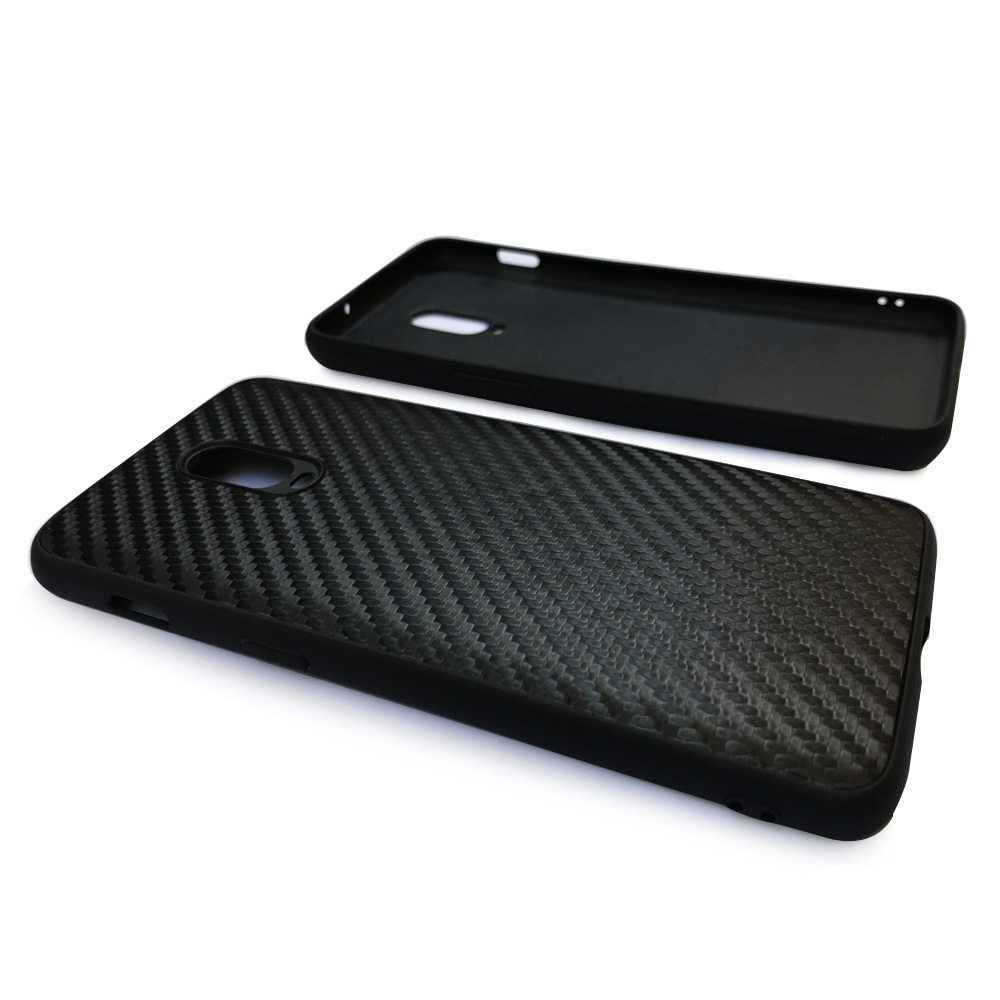 Matte Finish Carbon Fiber Textured Light Thin Shock Absorbing Bumper Skin hard case for HTC Desire 19 Plus