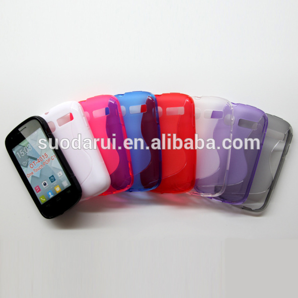 S Line TPU Gel Cover for Alcatel One Touch Pop C1 4015 Case