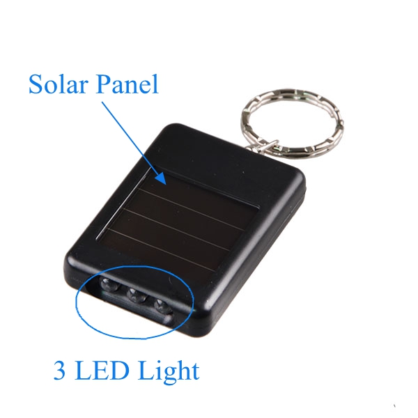 New MINI Keychain Solar LED Flashlight Torch Light Wholesale MINI Solar Flashlight Keychain MINI Keychain Torch Light