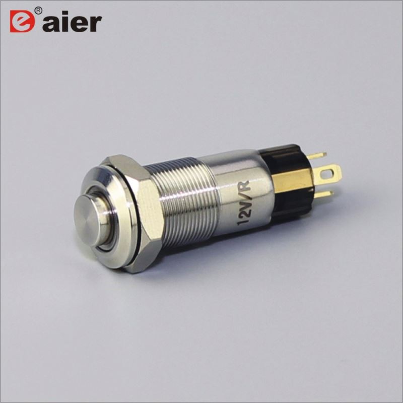 10mm LED Metal ON OFF Mini Micro Push Button Switch