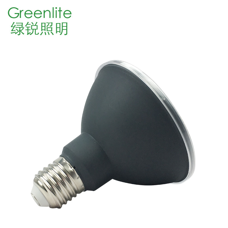 black color par 30 led spot light bulbs