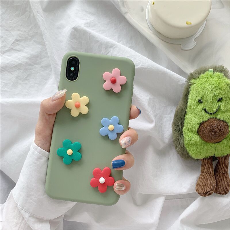 Cheap Korean Japanese Cute 3D Daisy Flower TPU Phone Case for Samsung Galaxy note 10 pro S10 Plus,for Samsung S10 Case Cover