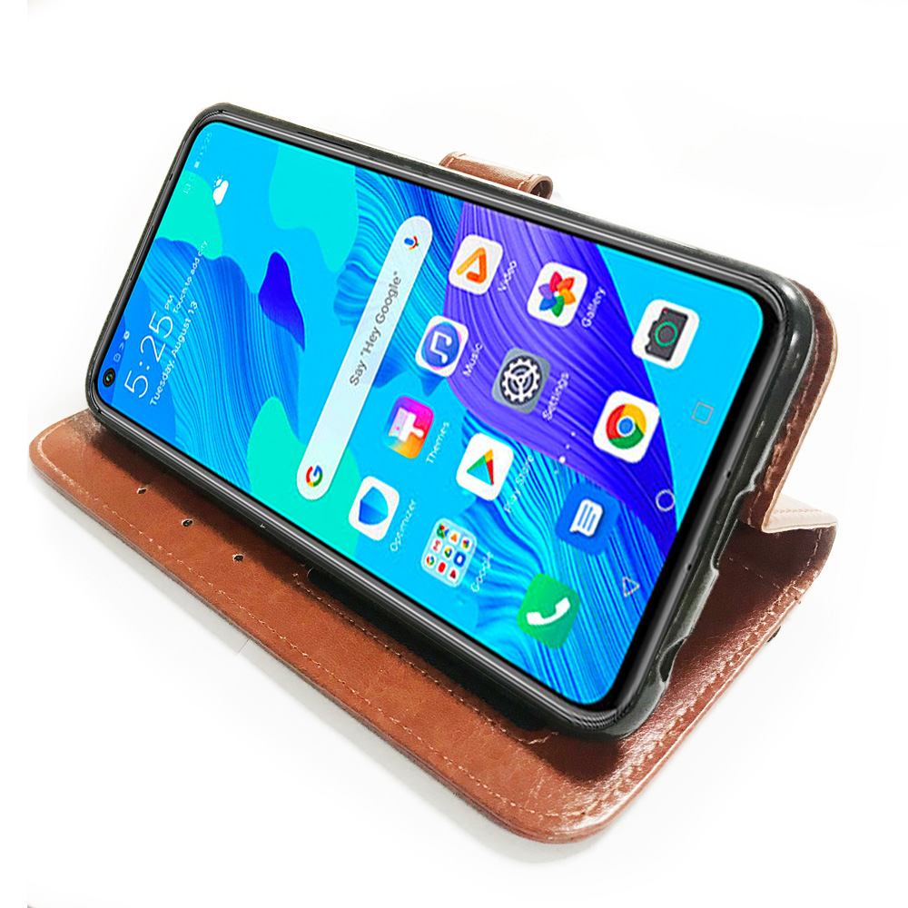 Factory supply wallet leather case For Huawei Nova 5T stand leather flip cover