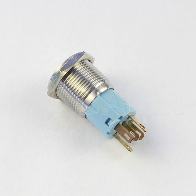 LAS3-16F-11E 16mm Flat Top Ring Illuminated 240V Push Button Switch