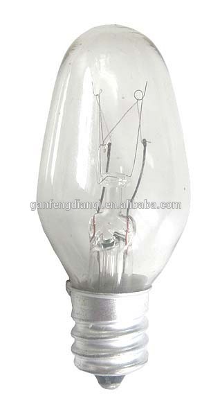 E12 bulb incandescent bulb C7 bulb 4W 7W 120V 220V Night light replacement E12 C7 incandescent bulb