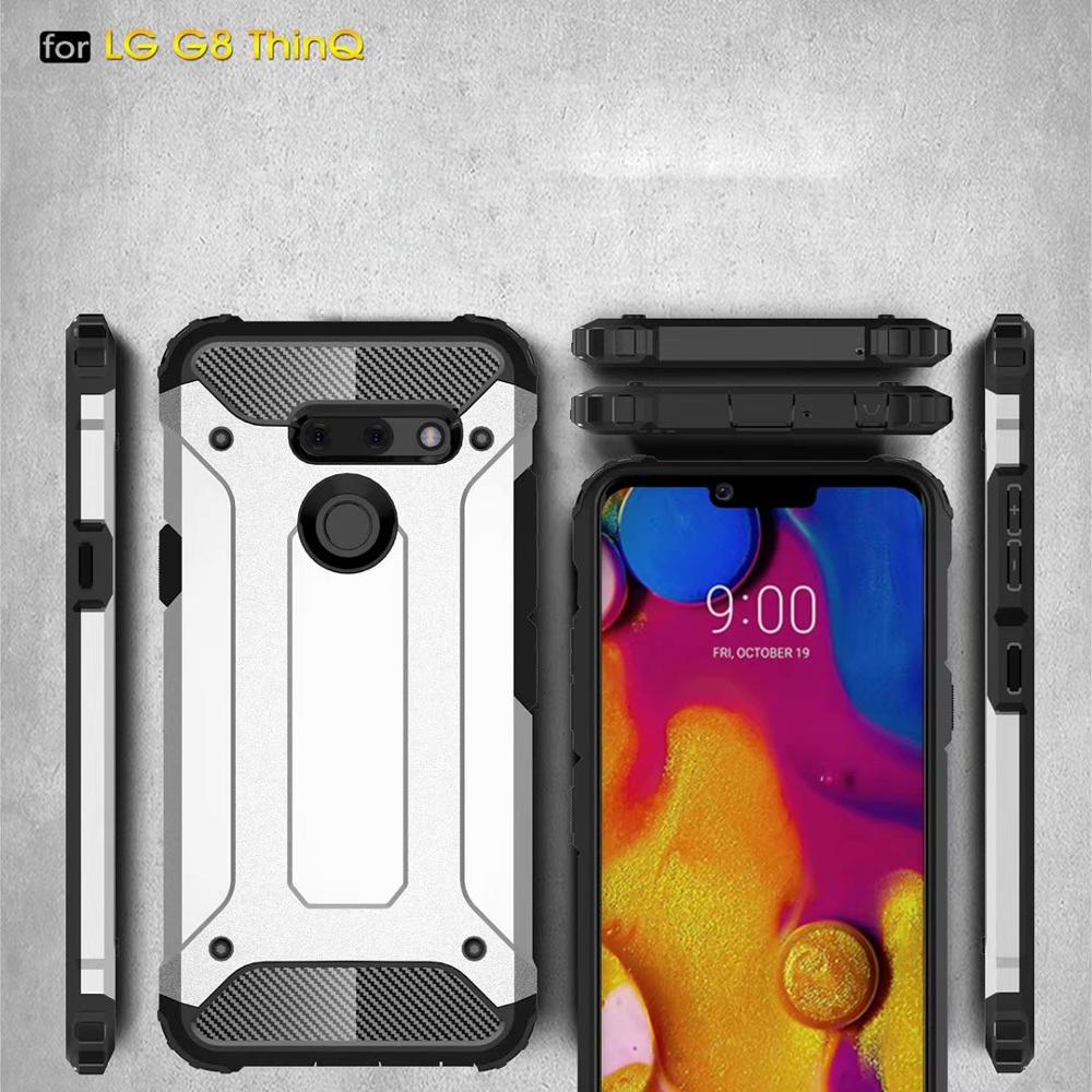 TPU+PC 2in1 drop Silicone Rubber Armor Hard case For LG G8 ThinQ