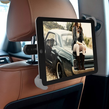 360 Back Seat Headrest Pole Holder Support Mount Bracket Clip For 7-10.5 Tablet PC iPad