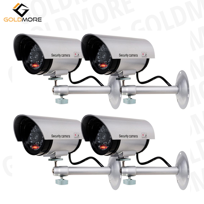 Goldmore Solar Bullet Shape Dummy Camera CCTV Waterproof simulation Dummy camera CCTV With Flashing Light