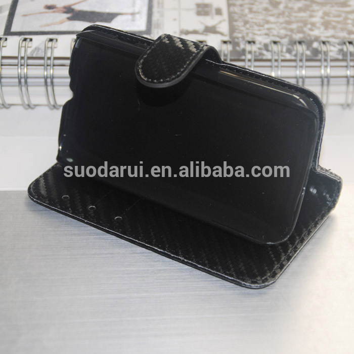 hot selling design for Sony Xperia Z5 case compact carbon/litchi/plain pattern design leather case