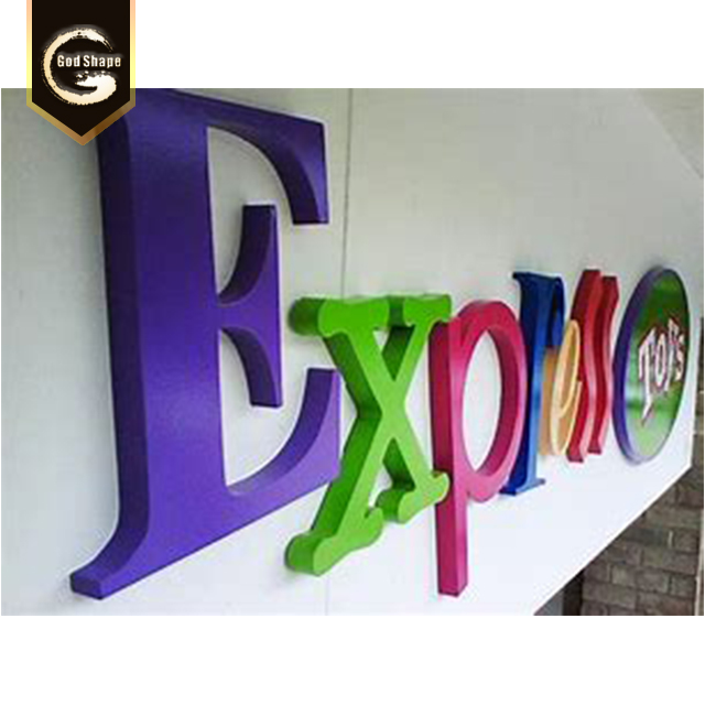 Custom Made Colorful Acrylic Stainless Steel Letters Sign Non-illuminated 3D Laser Cut Letter Alphabet Number Signs