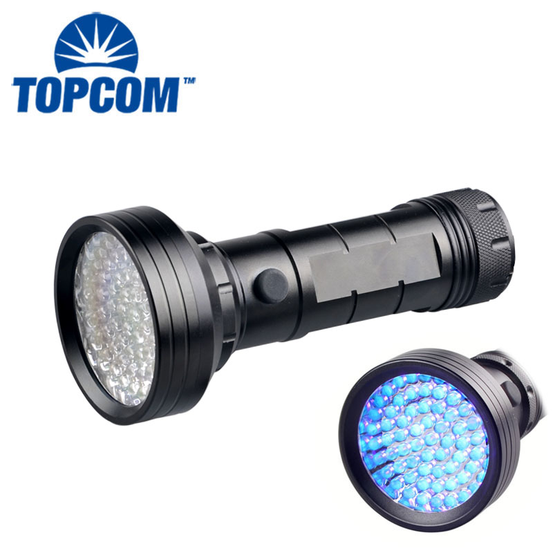 TOPCOM Bargain Price New Design Scorpion 68 LED Flashlight UV Shock Proof 390nm Scorpion UV Flashlight