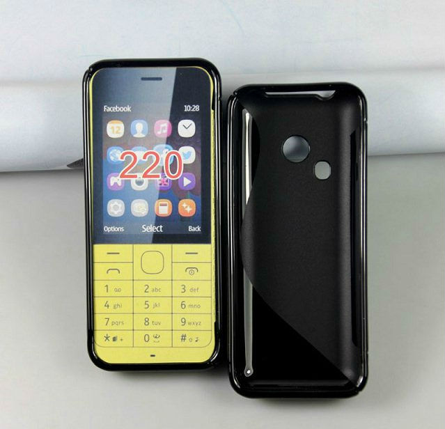 S-line TPU case for Nokia Asha 220 cover Mix color